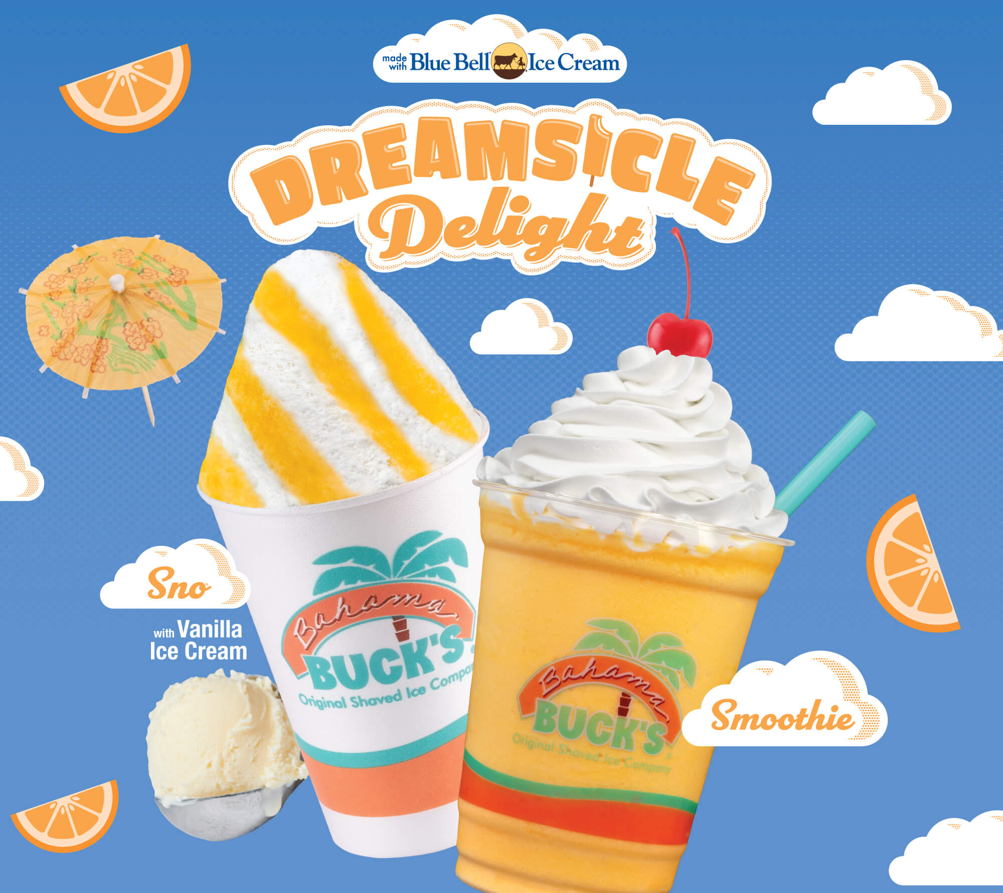 Dreamsicle Delight Sno and Smoothie Promo