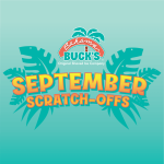 The official logo for the Bahama Buck's September Scratch-Offs event.