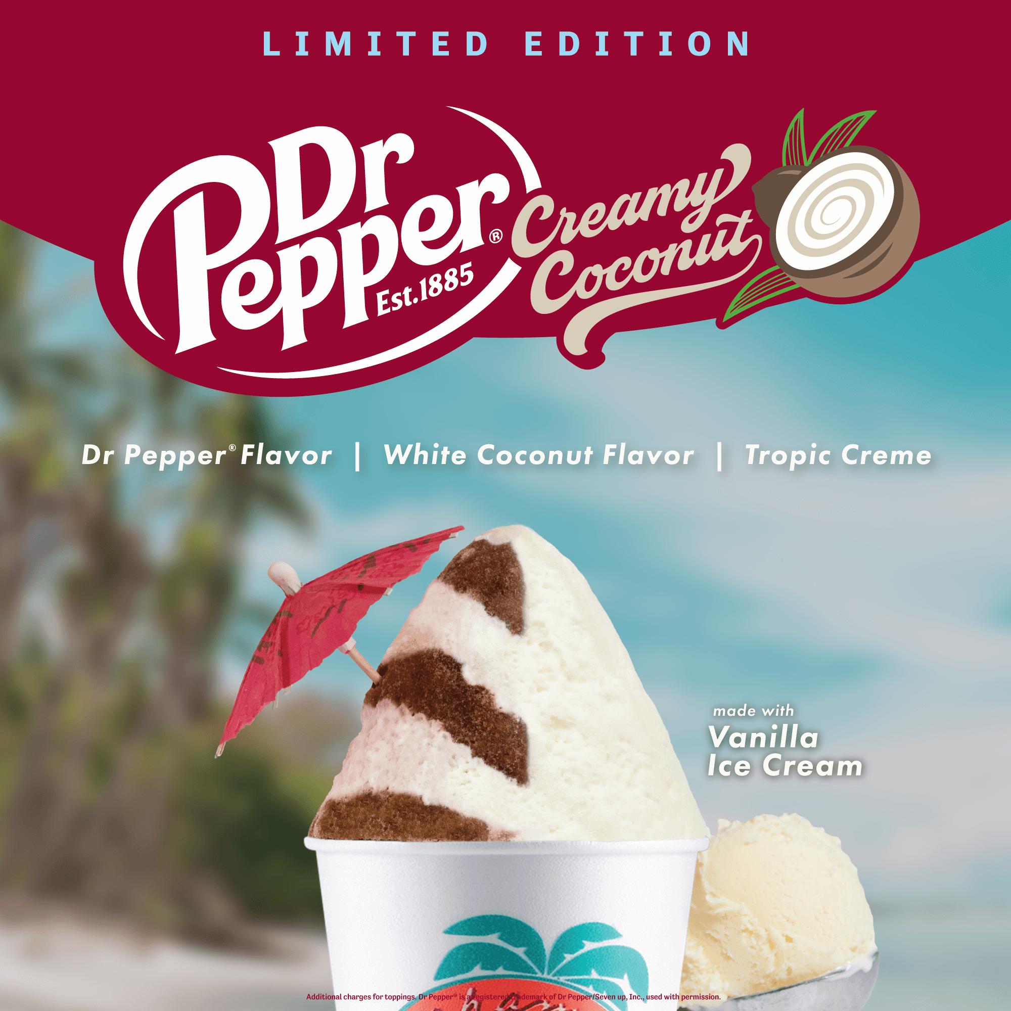 Dr Pepper Creamy Coconut Sno promo image
